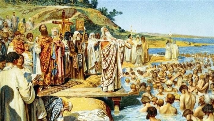 Как проходило крещение князя Владимира