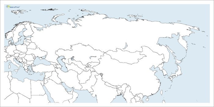 Штудируем географию основательно: контурная карта географического положения России
