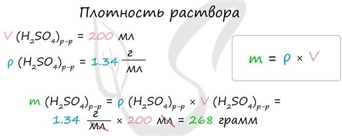 Формула для вычисления абсолютной массы молекулы